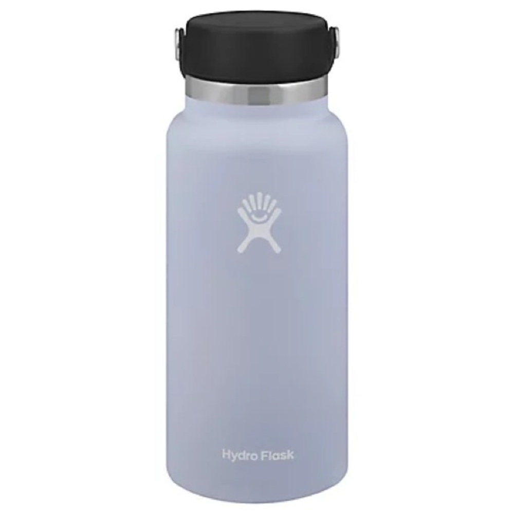 Hydro Flask 32 oz Wide Mouth Light Purple Bottle with Black Lid